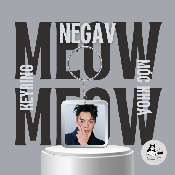 Móc khoá nhựa/Keyring ca sĩ Negav (Đọc mô tả để biết thêm thông tin)