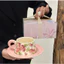 Bộ cốc tách uống nước, cốc kèm đĩa uống trà chiều, cốc uống cafe, cốc uống nước , bộ chén trà kèm hộp