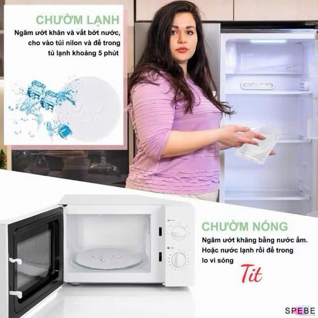 Khăn mặt nạ đắp mặt, chườm nóng xông hơi giãn nở lỗ chân lông