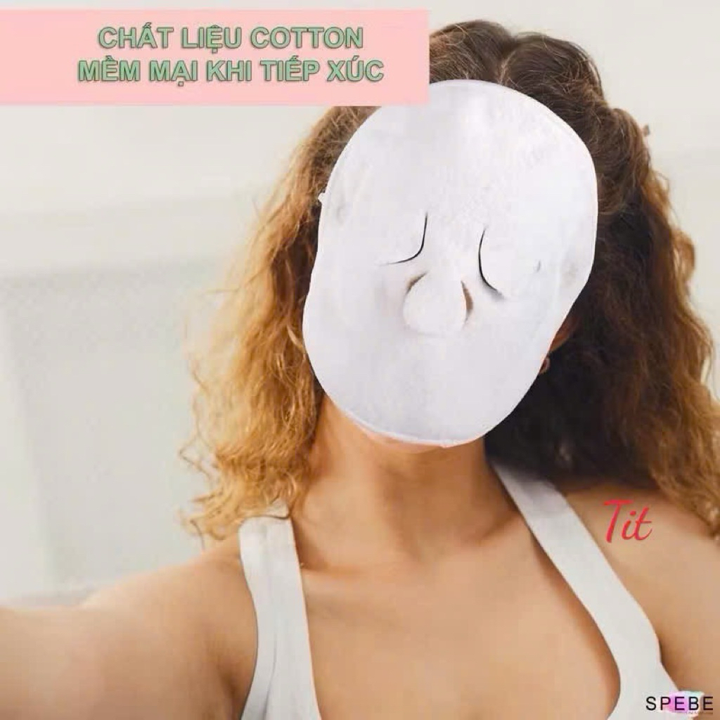 Khăn mặt nạ đắp mặt, chườm nóng xông hơi giãn nở lỗ chân lông