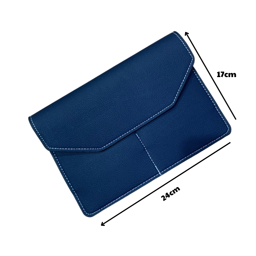 (17cm x 24cm) Ví Da Đựng Giấy Tờ Xe Ô Tô Kích Thước Lớn 17cm x 24cm - SBH-VD02TH (Hỗ Trợ Dập Logo Hãng)