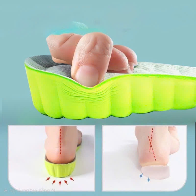 Lót Giày Tăng Chiều Cao FASASTORE – Êm Chân, Thoáng Khí, Cao 1.5–3.5cm, Đi Ẩn Tự Nhiên