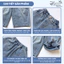 Quần jean cho bé Hibena Kids, quần demin cho bé trai, bé gái form ống rộng cạp cao phong cách Hàn Quốc QT4