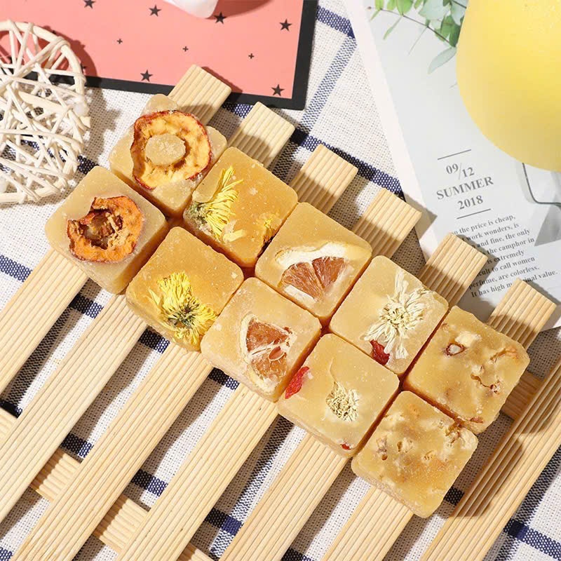 Trà Viên Đường Phèn Thảo Mộc Nhiều Vị HERBONE Táo Đỏ, Quế Hoa, Kỳ Tử, Gừng, Không Vỡ Vụn Đóng Túi Riêng Mỗi Viên