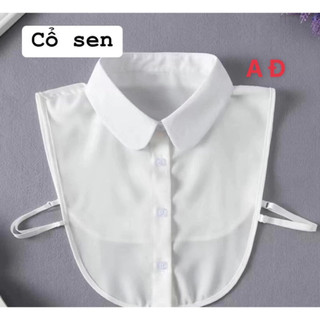 Combo 2 Chiếc Cổ Áo Giả Sơ Mi,Cổ Nhọn,Cổ Sen Thu Đông Phối Đồ Cực Hot,Học Sinh Áo Phông Phối Áo Có Cổ Đi Học .