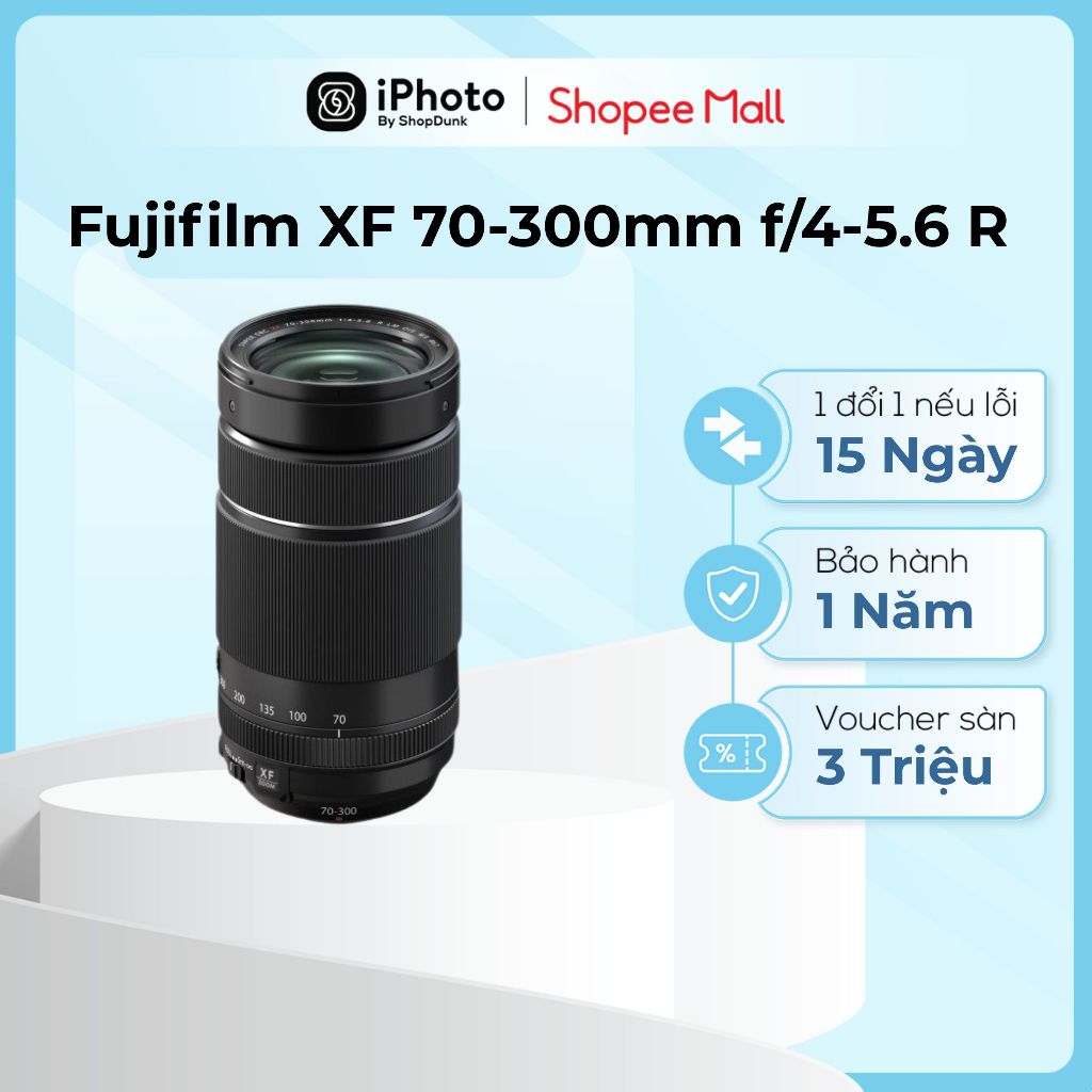 Ống Kính Máy Ảnh Fujifilm XF 70-300mm f/4-5.6 R LM OIS WR Chính Hãng Bảo Hành 18 Tháng