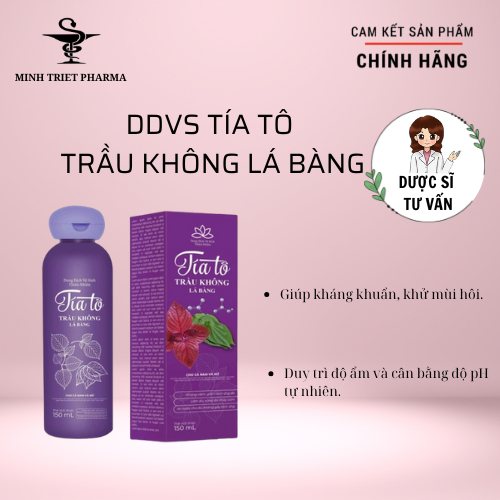 Dung dịch vệ sinh Tía tô trầu không lá bàng - Kháng khuẩn, làm sạch dịu nhẹ.