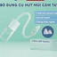 Bộ dụng cụ hút mũi cầm tay cao cấp | 2 đầu hút silicon + hộp đựng & chổi vệ sinh tiện lợi Happykids