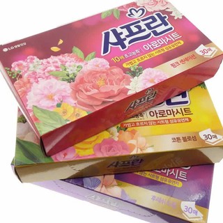 Giấy Thơm Quần Áo Hàn Quốc 30 Tờ Giúp Lưu Hương Quần Áo Dài Lâu Hút Ẩm Chống Mốc - Giấy Thơm Quần Áo Dành Cho Máy Sấy