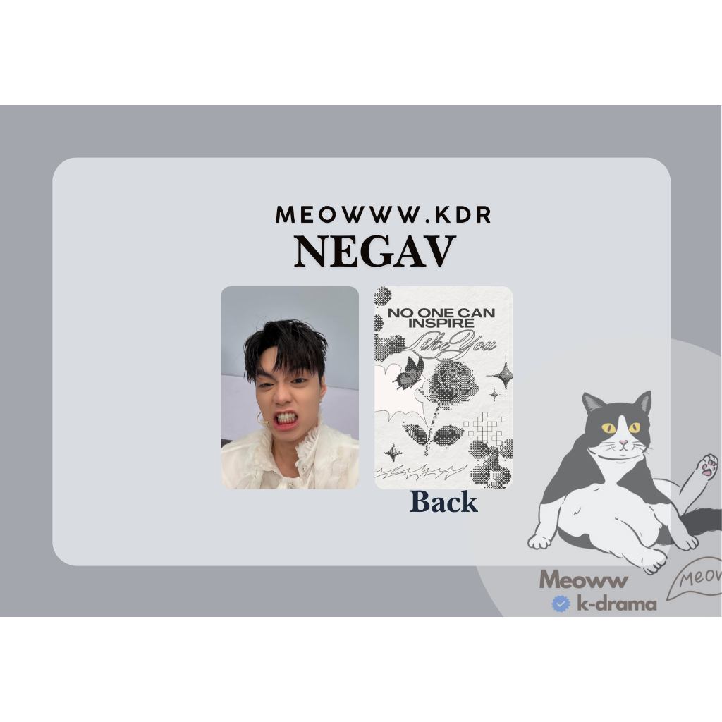 set card bo góc ca sĩ Negav - anh trai say hi