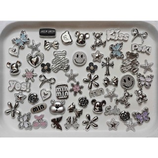 Set 12 Sticker/ Charm gắn dép giả kim VIP 4