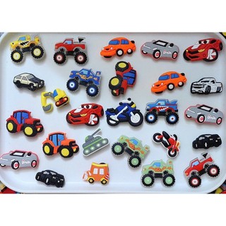 Set 12 Sticker/ Charm gắn dép xe oto trẻ em nhiều mẫu vui nhộn