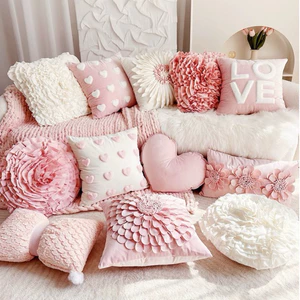 Gối tựa lưng sofa TÔNG SÁNG HỒNG chất liệu cao cấp phong cách hiện đại
