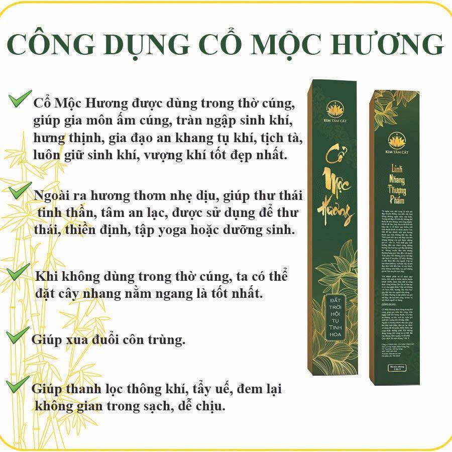 COMBO BỘT THẦN HƯƠNG VÀ NHANG CỔ MỘC HƯƠNG Tự Nhiên Trầm Quế Trắc Gỗ Mộc Hương Thanh Lọc Không Khí Hỗ Trợ Th