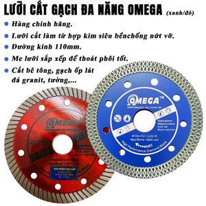 Lưỡi Cắt Gạch OMEGA ĐỎ Chính Hãng – Cắt Granite Marble Bóng Kiếng Siêu Sắc | Đa Dụng – Bền – Giá Rẻ