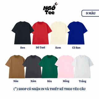 Áo Thun Giáng Sinh NGỐ TEE Sticker Quby Dễ Thương, Áo Thun Cổ Tròn Form Unisex Thoáng Mát Rộng Rãi