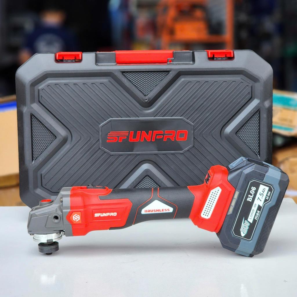 Máy mài góc pin 20V SFUNPRO S20 L100GA, chân pin phổ thông, động cơ không than