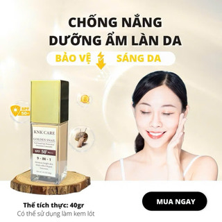 Kem chống nắng Mỏng nhẹ thoáng mịn SPF 50+/Kem GOLDEN SNAIL dưỡng trắng Cấp ẩm cho mọi loại da