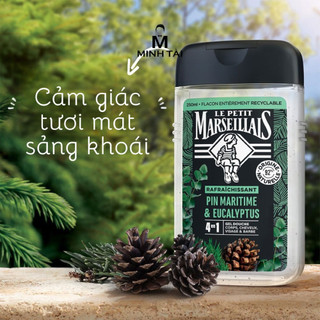 Gel Tắm Pháp dành cho Nam Le Petit Marseillais 4in1 Chiết Xuất Thông Biển & Bạch Đàn