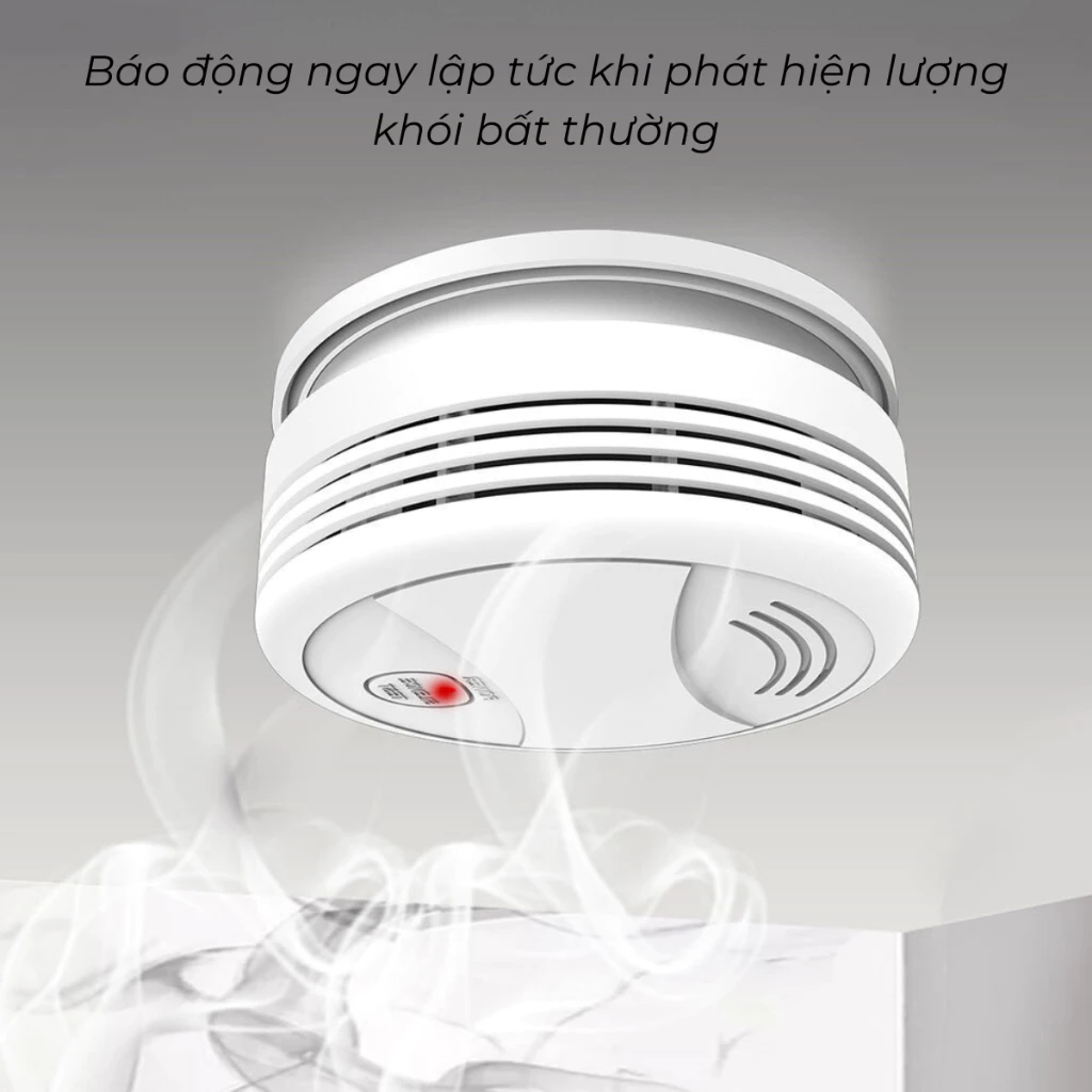 Cảm Biến Khói Báo Cháy KAW Báo Động Không Dây Kết Nối Điện Thoại