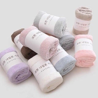 Combo 3 Khăn mặt lông cừu Hàn Quốc - Mềm mịn, thấm hút