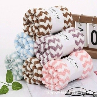 Combo 3 [Kẻ sọc] Khăn mặt xuất Hàn Quốc, kích thước 50x30cm - Siêu mềm mịn, siêu thấm hút