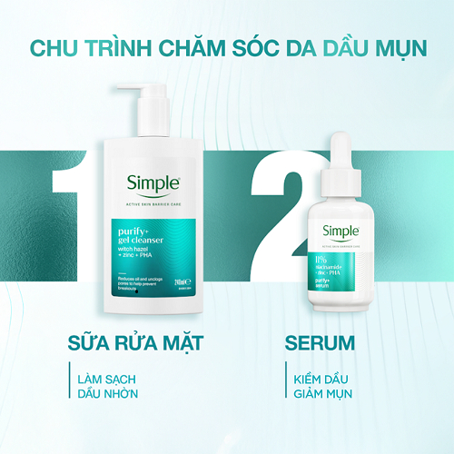 [MỚI] Serum Simple Kiềm Dầu Giảm Mụn 30ml