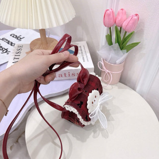 Túi cho bé và mẹ Mini Đeo Chéo  phối họa tiết caro Dễ Thương Phong Cách Hàn Quốc - TXN457