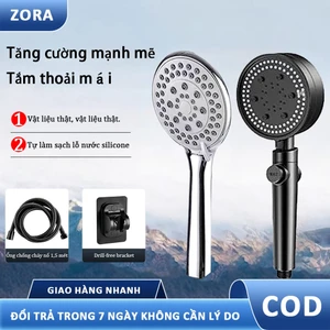 Bộ Vòi Hoa Sen Đầu Vòi Tăng Áp 5 Chế Độ Tiết Kiệm Nước Vòi Hoa Sen Tăng áp Siêu Mạnh