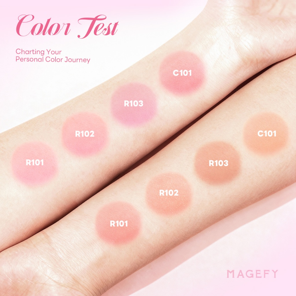 MAGEFY Phấn Má Hồng Đơn Sắc , Tự Nhiên, Lên Màu Chuẩn, Lâu Trôi, 8 Màu Có Sẵn F05