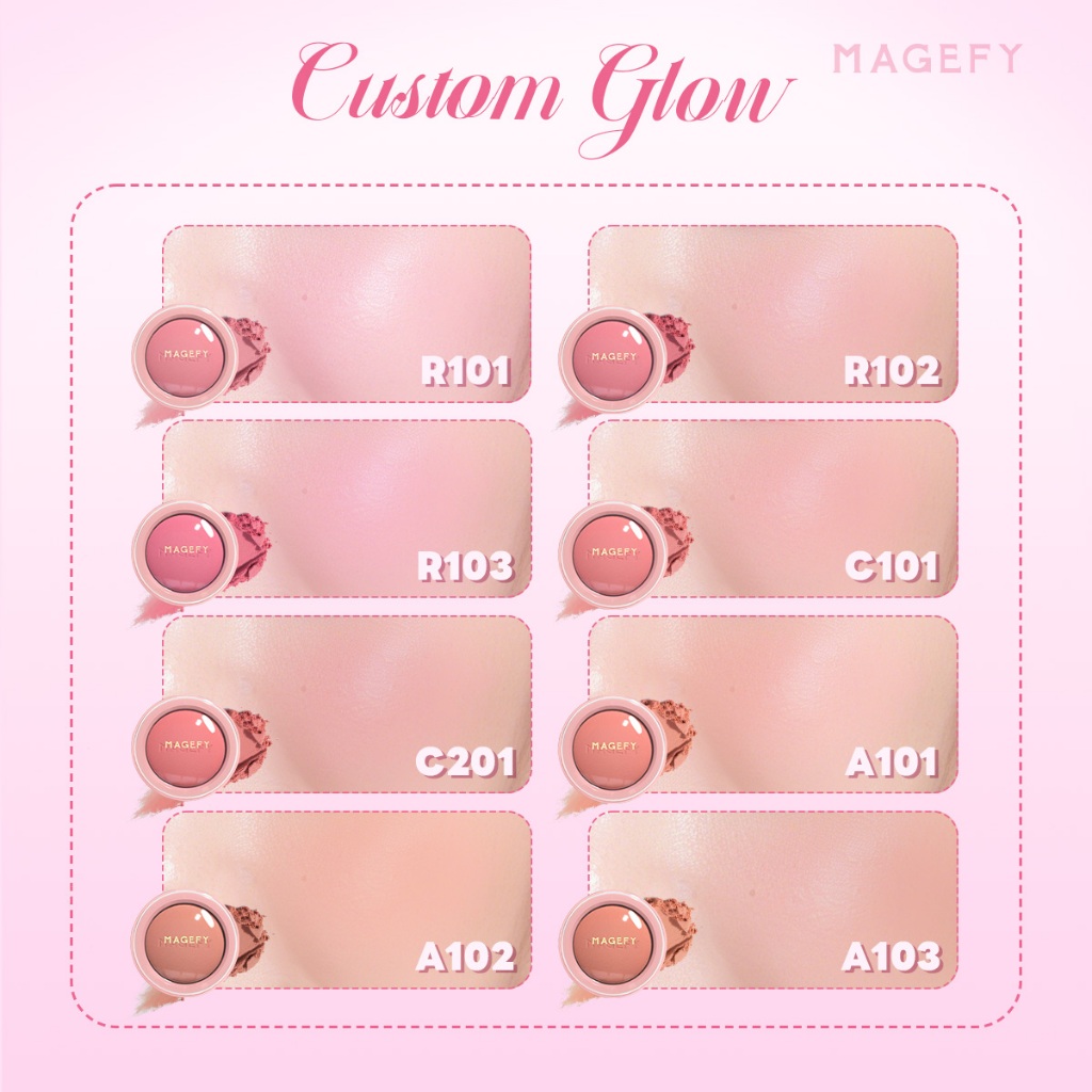 MAGEFY Phấn Má Hồng Đơn Sắc , Tự Nhiên, Lên Màu Chuẩn, Lâu Trôi, 8 Màu Có Sẵn F05