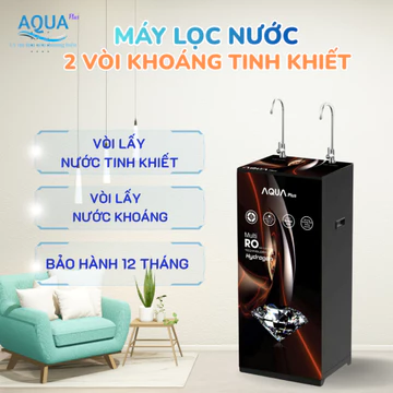 Máy Lọc Nước RO AQUA PLUS Có Vỏ Tủ 2 Vòi 4-11 Cấp Lọc, (Nước uống và nấu ăn - không có chức năng nóng lạnh)