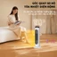 Máy sưởi gốm QCOOKO công suất cao 2200W, sưởi ấm tức thì 3s, điều khiển từ xa, 3 chế độ, an toàn không khô da