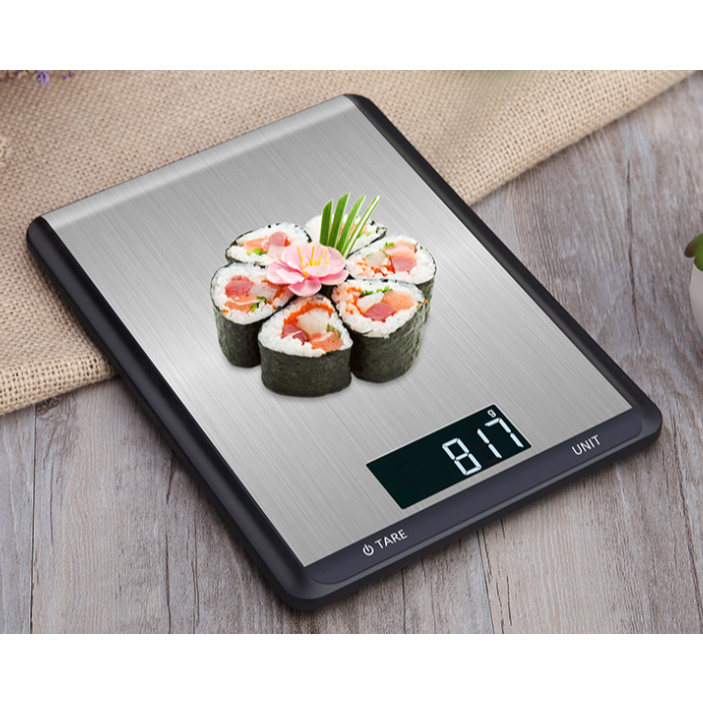 Cân nhà bếp điện tử CX-518 5kg/10kg 1g, cân điện tử đa năng, màn hình LCD lớn, đĩa thép không gỉ, đơn vị đo linh hoạt