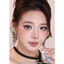 Lens mắt 475 Blue màu xanh trơn viền đen nhạt tự nhiên, size nhỏ - LUNA EYES brand