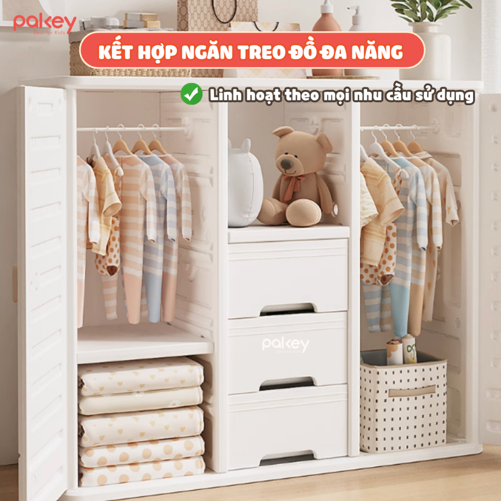 [NEW] Kệ Đựng Đồ 2IN1 Có Ngăn Treo Tiện Lợi, Kệ Tủ Đa Năng Có Tấm Hậu Khép Kín Ngăn Bụi Bẩn, Côn Trùng Tải Trọng Lớn