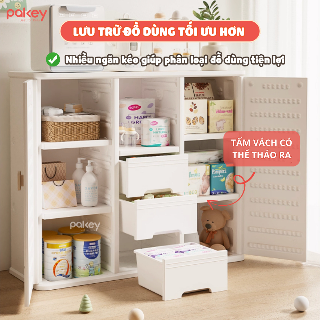 [HỎA TỐC] Tủ Đựng Đồ Đa Năng, Kệ Tủ Cao Cấp Dày Dặn CÓ TẤM HẬU Chất Liệu Nhựa Nguyên Sinh An Toàn, Bảo Hành 1 Năm