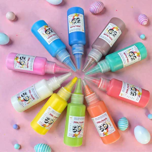 Bộ 20 Màu Acrylic Pha Sẵn Lọ 30ml Gồm 2 Cọ Vẽ, Khay Pha Màu HUNGACOLOR