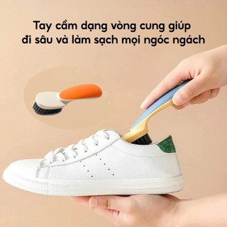Bàn Chải Chà Giày Mini YATASMART Vệ Sinh, Tay Cầm Dài Nhiều Màu, Đa Năng