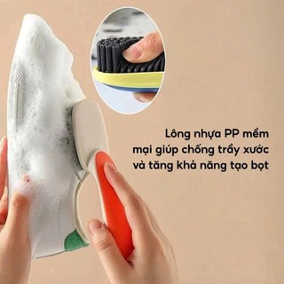Bàn Chải Chà Giày Mini YATASMART Vệ Sinh, Tay Cầm Dài Nhiều Màu, Đa Năng