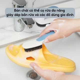 Bàn Chải Chà Giày Mini YATASMART Vệ Sinh, Tay Cầm Dài Nhiều Màu, Đa Năng