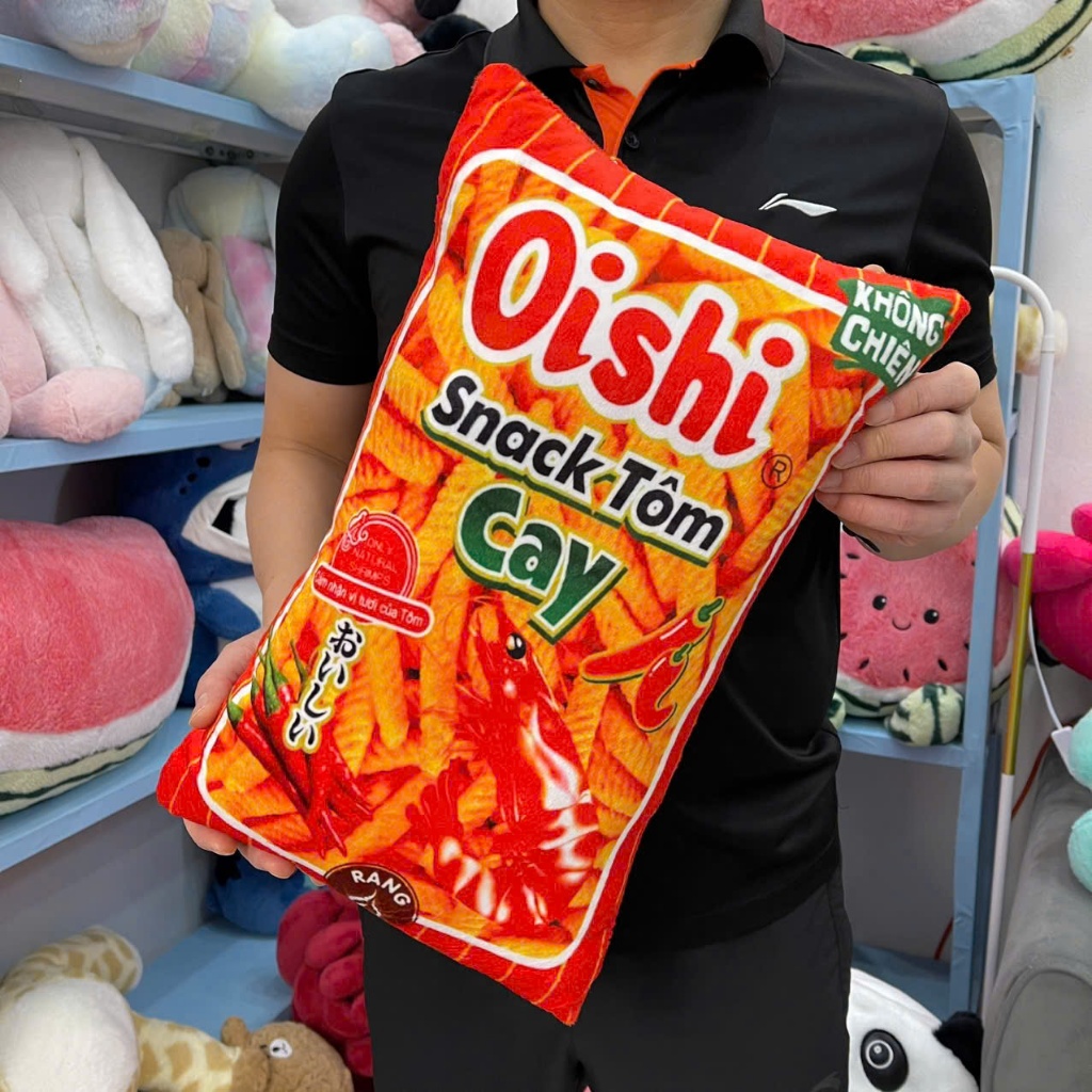 Gấu bông IP 17PROMAX  hình 3D sắc nét độc đáo - G176 Bim Bim Snack OlSHl Mì Tôm Hao Hao