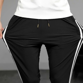 ⚡️ GIÁ SỐC ⚡️ Quần jogger unisex thể thao phối sọc nam nữ chất vải nỉ thu đông tập GYM năng động L