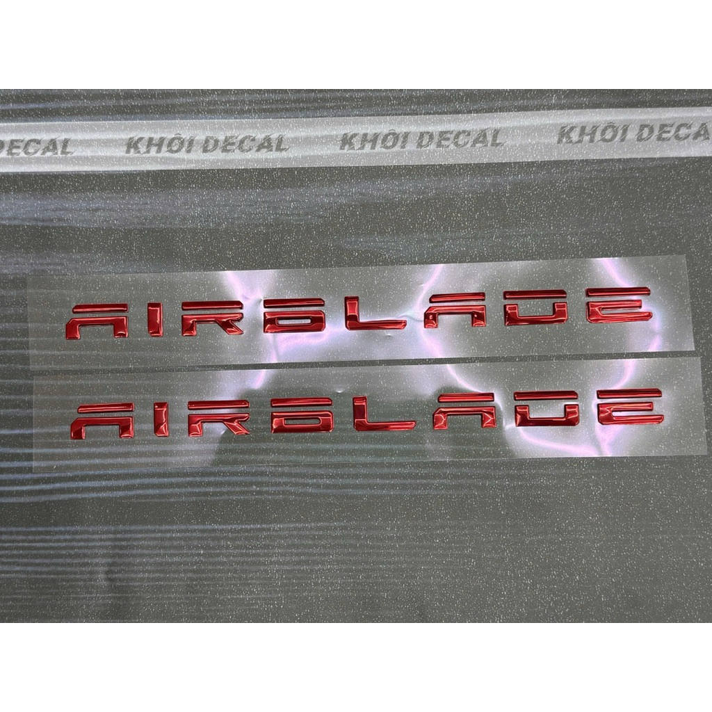 Tem airblade chữ nổi 2026 Zin chuẩn hãng