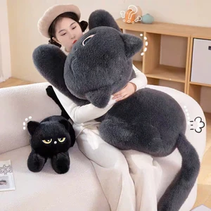 Gấu Bông Mèo Đen Siêu To Lông Mịn - Thú Nhồi Bông Dễ Thương Cho Giấc Ngủ Thoải Mái - G177