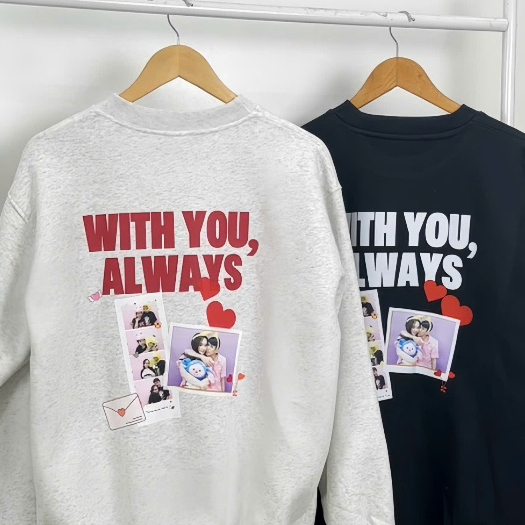 [ÁO SWEATER IN TÊN] Áo Sweater In Tên + Ảnh Couple Của Bạn – Quà Tặng Ý Nghĩa YW09 + CÓ HỘP