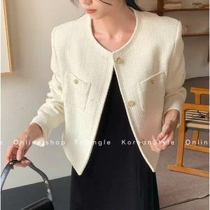 TRIANGLE - Princess Tweed Jacket (Cân nhắc kỹ, return is not welcomed)- Áo dạ tweed Hàn Quốc cao cấp, thanh lịch