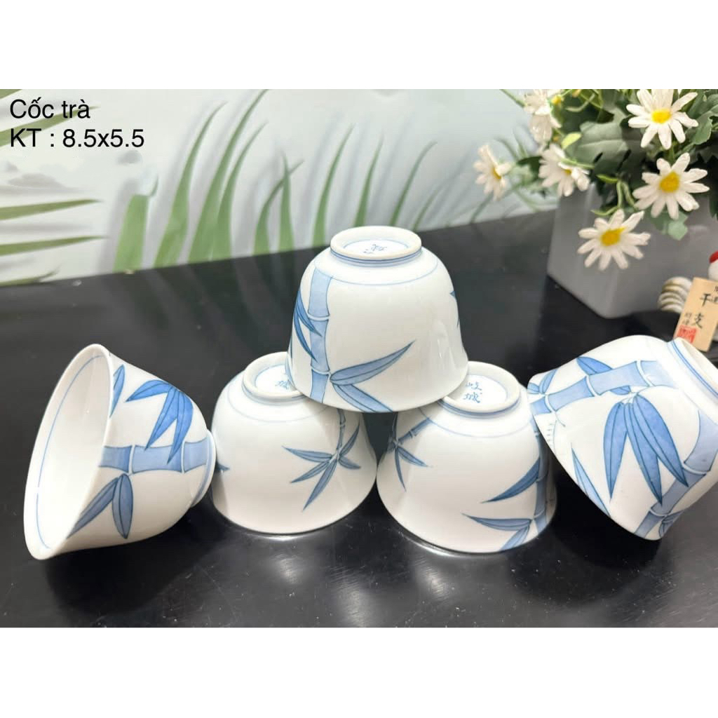 (Ảnh thật) Gốm Nhật 2hand/Gốm Nhật kiểu dáng/ Set chén trà Nhật màu sắc nhã nhặn