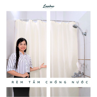 Rèm Phòng Tắm Ánh Kim Vải Polyester Chống Thấm Nước Sang Trọng LA443