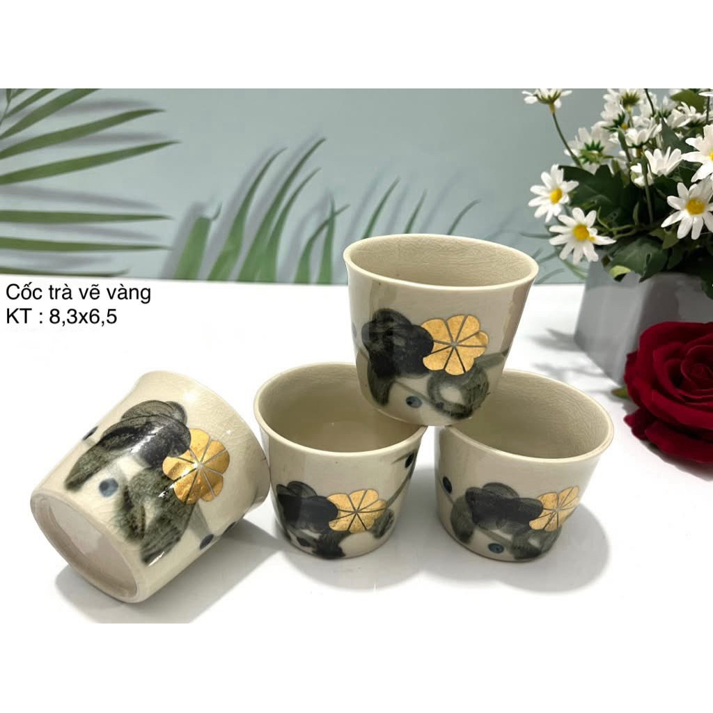 (Ảnh thật) Gốm Nhật 2hand/Gốm Nhật kiểu dáng/ Set chén trà Nhật màu sắc nhã nhặn